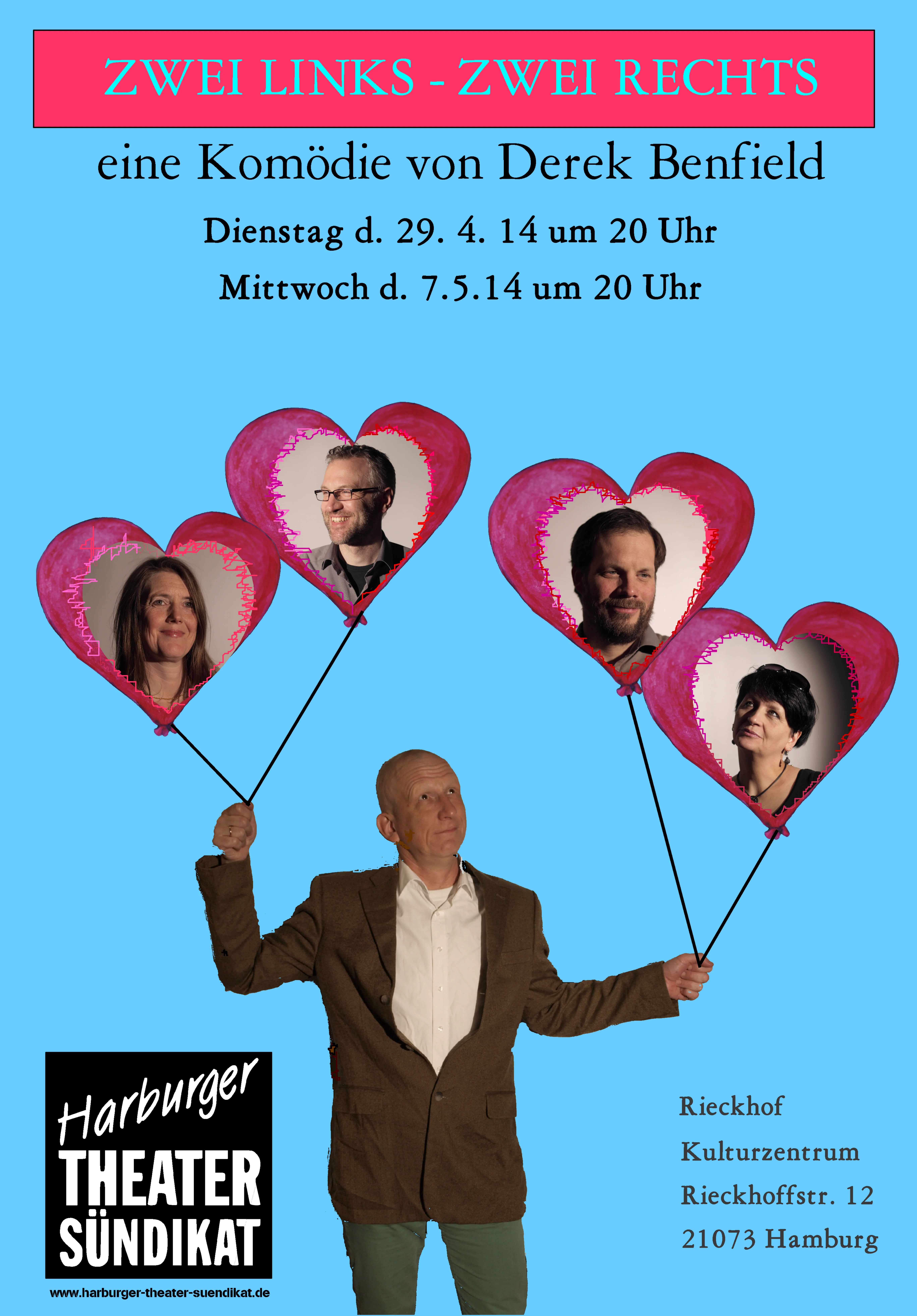 Zwei Links Zwei Rechts Poster