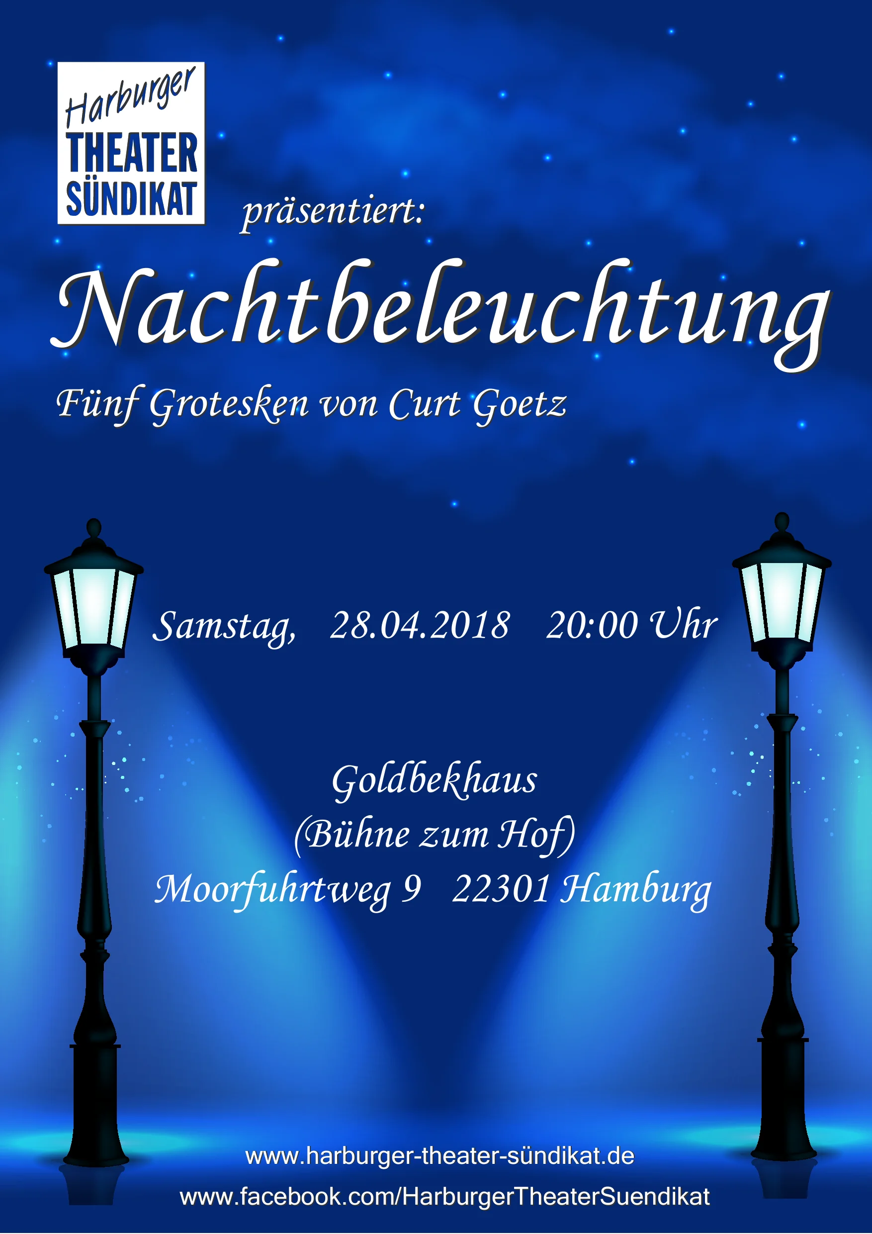 Nachtbeleuchtung Poster